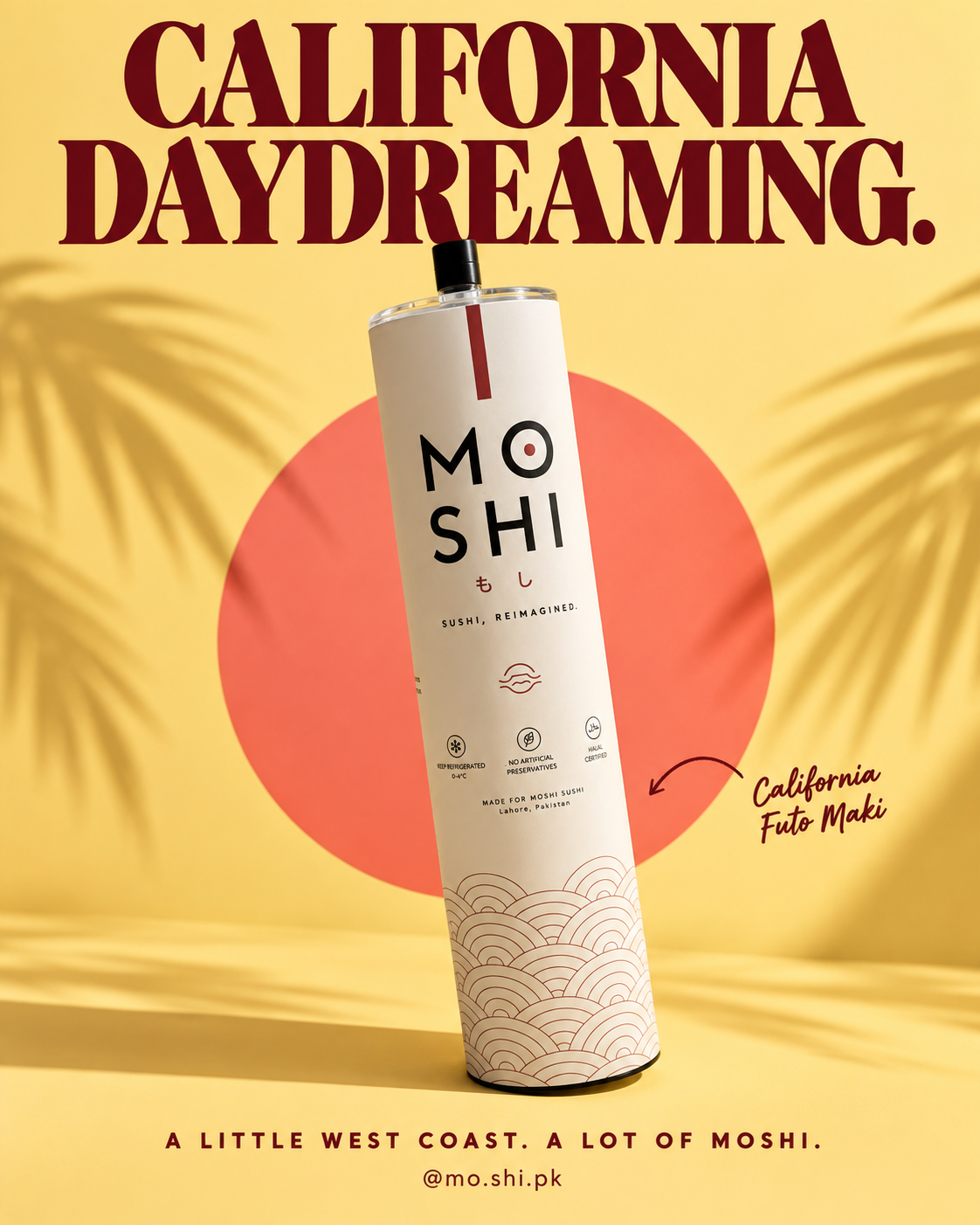 MOSHI California push-pop sushi — California Daydreaming